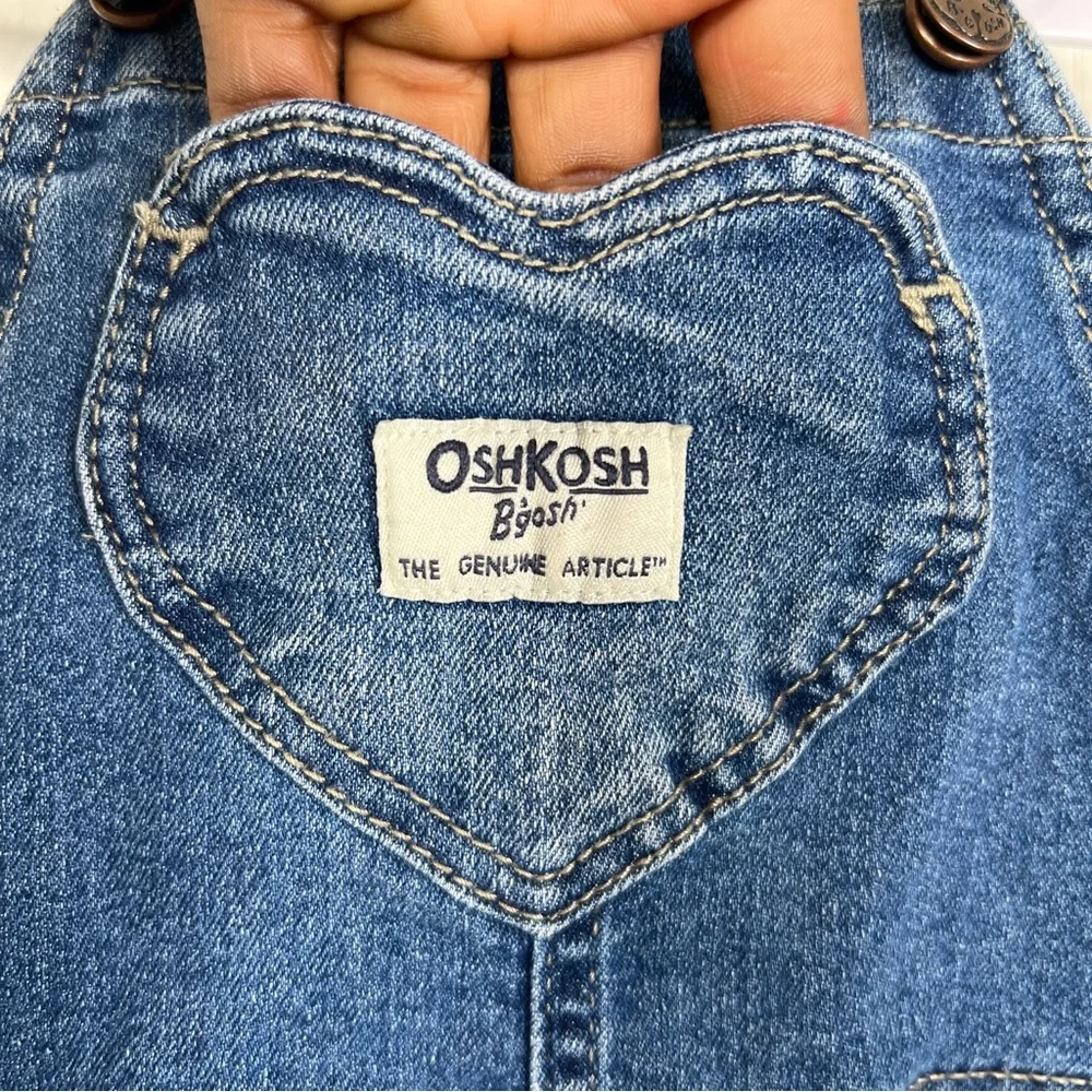 Oshkosh B'gosh Vestbak‎ Toddler 24M Blue Jean Jumpsuit Heart